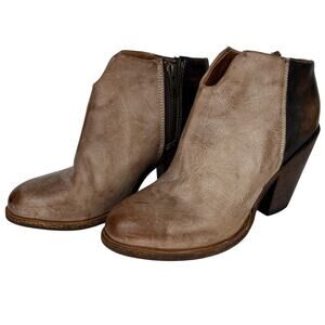 Freebird by Steven Detroit Boots 8 Taupe Brown ankle booties Western